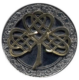 Gold silver Celtic Tree buckle